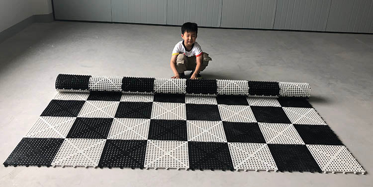 Échiquier Géant en plastique pour jeu d'échecs et dames de jardin et extérieur (Cases 30x30cm) - Échiquier Géant en plastique pour jeu d'échecs et dames de jardin et extérieur (Cases 30x30cm)