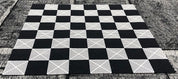 Échiquier Géant en plastique pour jeu d'échecs et dames de jardin et extérieur (Cases 21x21cm)