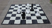 Echiquier en nylon pour jeux d'échecs géants jardin et extérieur , cases de 20cm