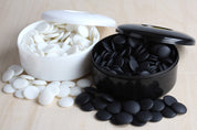 Jeu de Go - pierres de Go en resine - Bols noir et blanc