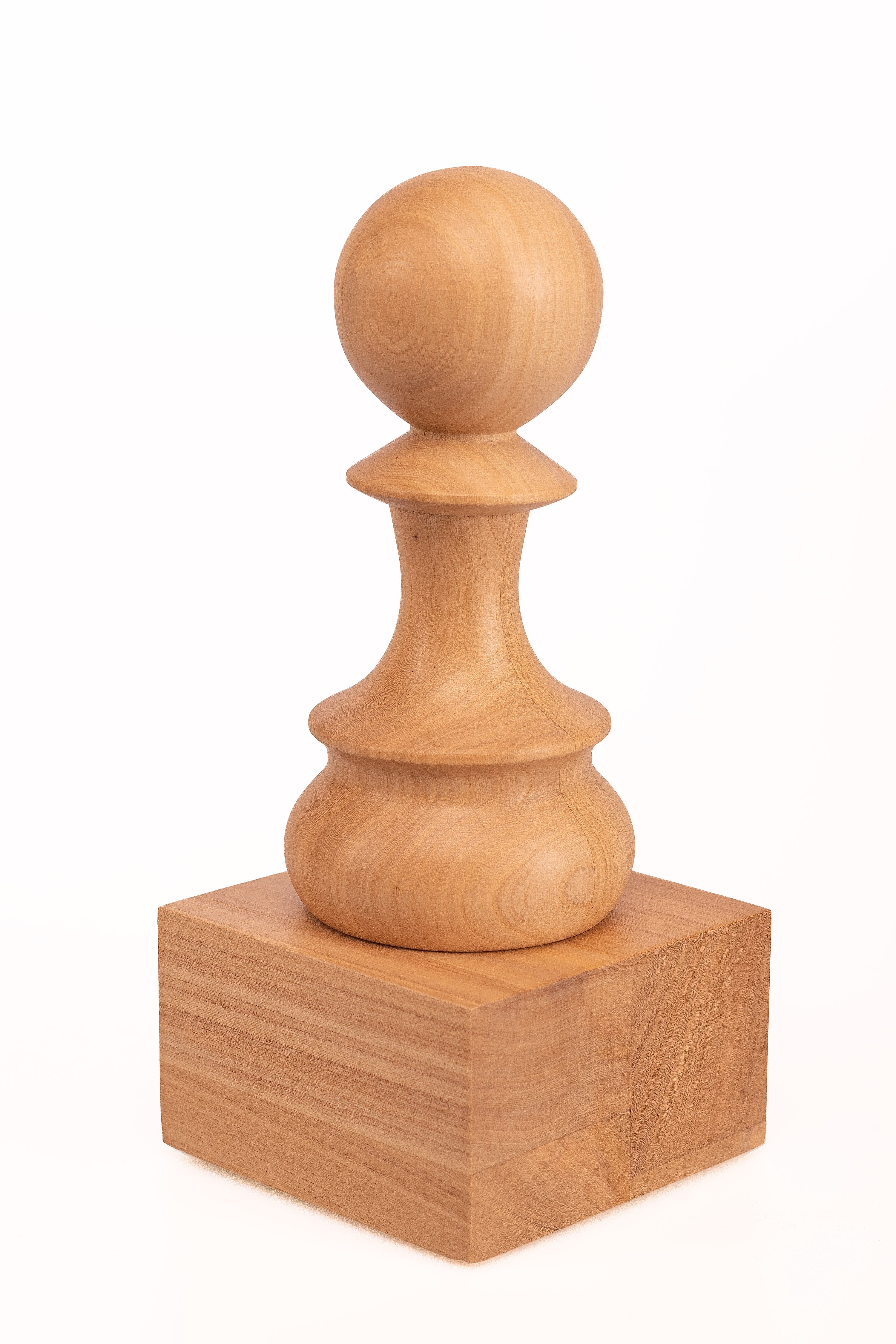 Trophée d'échecs - Pion blanc en bois 25cm - Trophée d'échecs - Pion blanc en bois 25cm