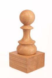 Trophée d'échecs - Pion blanc en bois 25cm