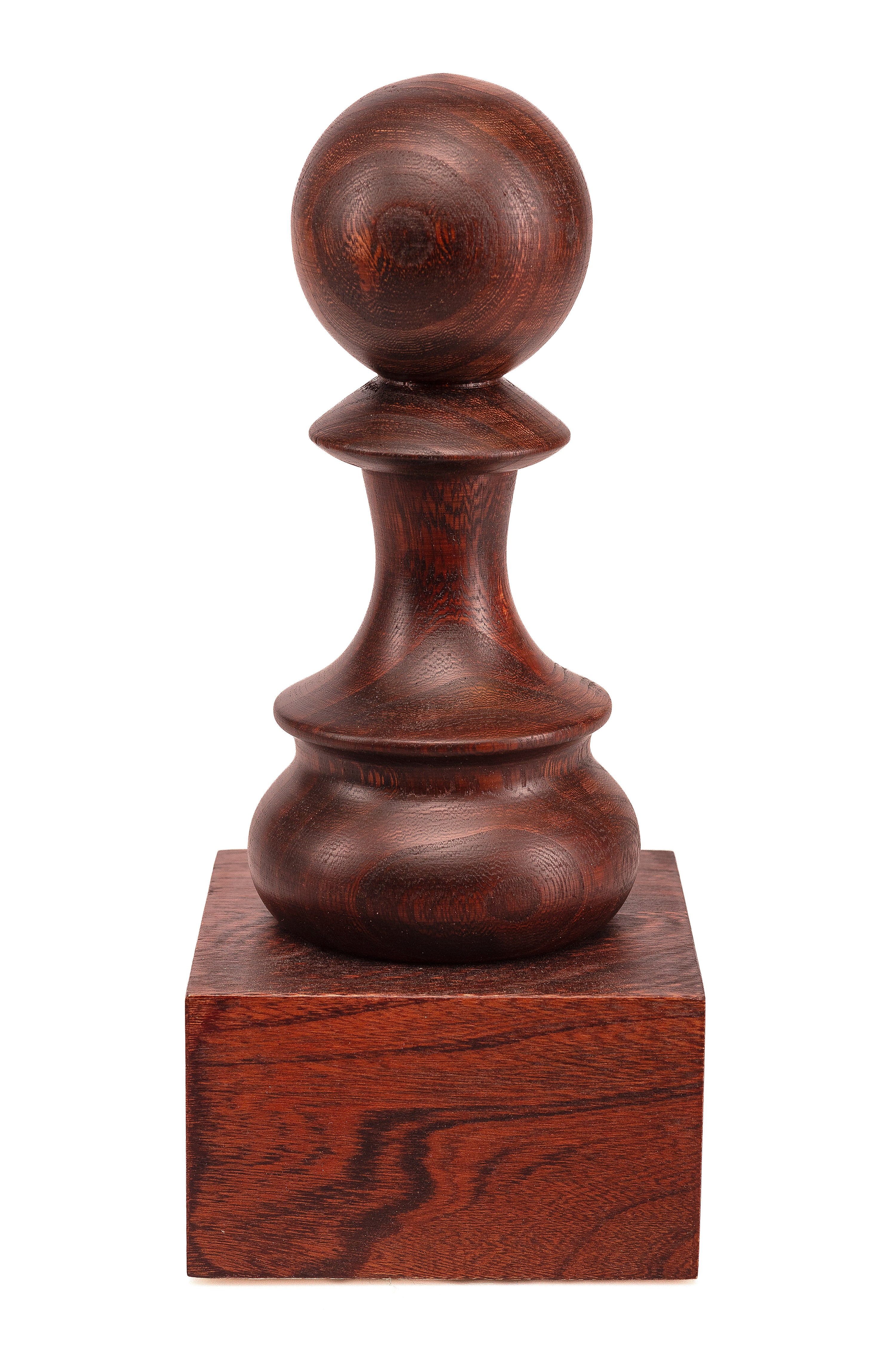 Trophée d'échecs - Pion noir en bois 25cm - Trophée d'échecs - Pion noir en bois 25cm