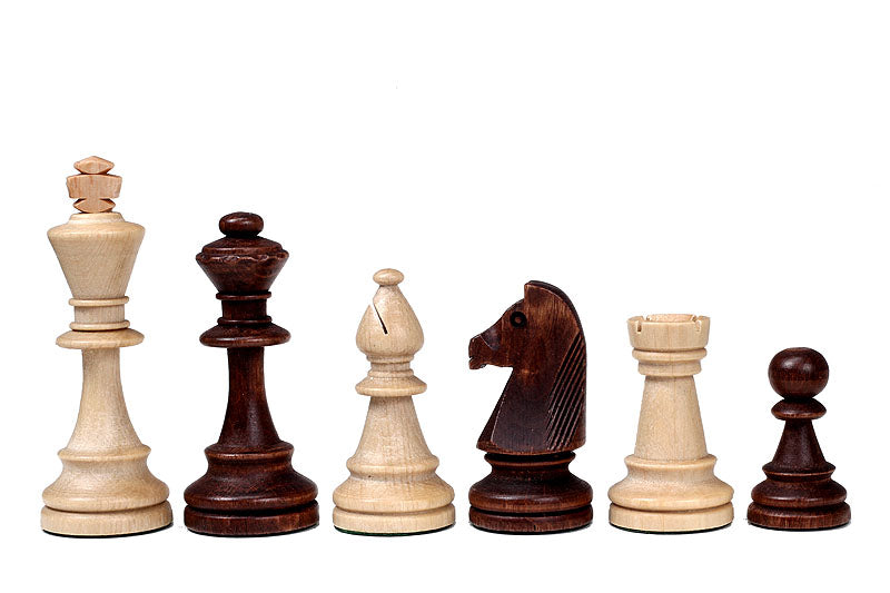 Les pièces d'échecs en bois STAUNTON de taille 6 dans un poly-sac - Les pièces d'échecs en bois STAUNTON de taille 6 dans un poly-sac