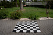 Échiquier Géant en plastique pour jeu d'échecs et dames de jardin et extérieur (Cases 21x21cm)