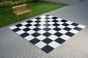 Échiquier Géant en plastique pour jeu d'échecs et dames de jardin et extérieur (Cases 35x35cm)