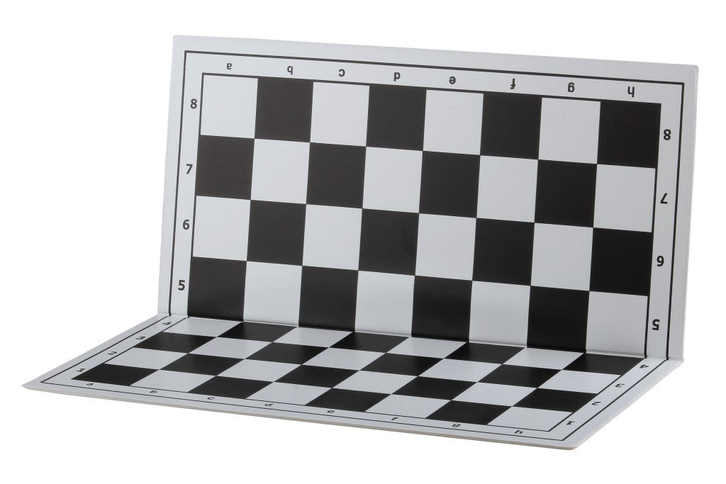 Échiquier plastique pliant en 2, noir et blanc - échiquier de tournoi de 36x36cm - Échiquier plastique pliant en 2, noir et blanc - échiquier de tournoi de 36x36cm