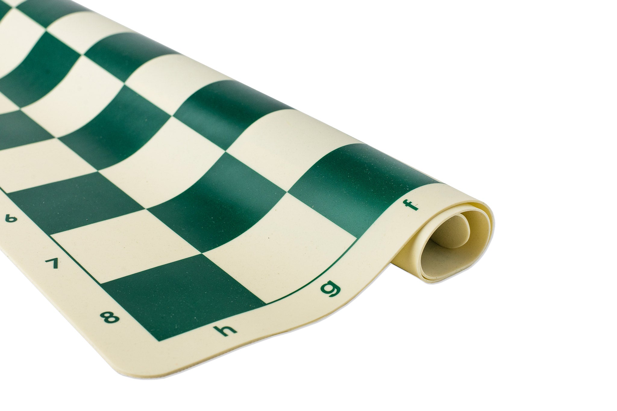 Échiquier vert/blanc en silicone (cases 55mm) - taille 5+ - Échiquier vert/blanc en silicone (cases 55mm) - taille 5+