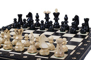 AMBASSADOR Black Échecs New Line (55x55cm) couleur noir - l'Ensemble complet