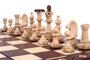 Jeu d'échecs CONSUL en bois de charme, de grande taille (48 x 48cm) - Ensemble Complet