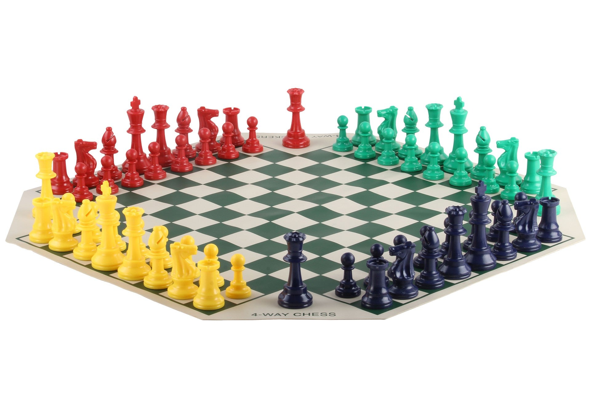 Jeu d'échecs à 4 joueurs - Ensemble complet en format souple - Jeu d'échecs à 4 joueurs - Ensemble complet en format souple