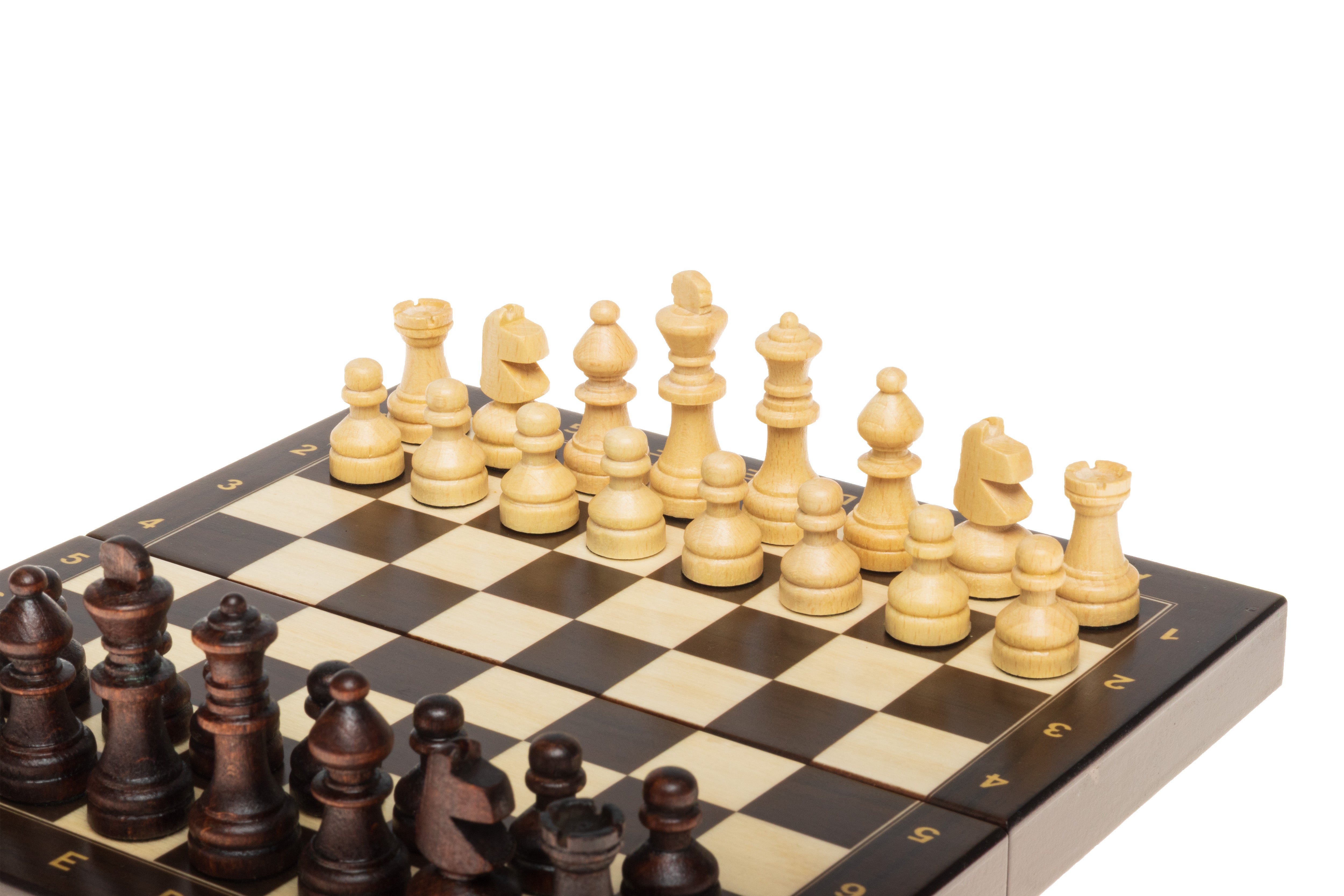 Jeu d'échecs School Mini en bois de charme, de petite taille  (20 x 20 cm) - Ensemble Complet Marron - Jeu d'échecs School Mini en bois de charme, de petite taille  (20 x 20 cm) - Ensemble Complet Marron