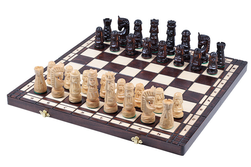 Jeu d'Echecs GIEWONT en bois de tilleul, de taille moyenne (57 x 57cm) - Ensemble Complet - Jeu d'Echecs GIEWONT en bois de tilleul, de taille moyenne (57 x 57cm) - Ensemble Complet