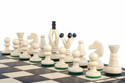 Jeu d'Echecs ROYAL Black en bois de charme, de taille moyenne (34 x 34cm) - Ensemble Complet noir