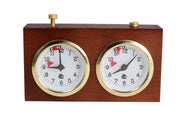 Pendule BHB en bois  foncé de petite taille sans support - Pendule traditionnelle mécanique
