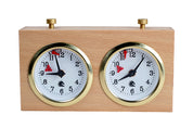 Pendule BHB en bois  claire de petite taille sans support - Pendule traditionnelle mécanique