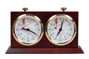 Pendule BHB en bois  foncé de grande taille avec un support - Pendule traditionnelle mécanique