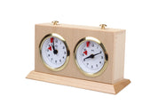 Pendule BHB en bois  claire de petite taille avec un support - Pendule traditionnelle mécanique