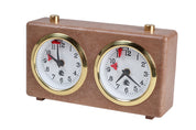 Pendule BHB de tournoi, boîtier en plastique marron, de petite taille - Pendule traditionnelle mécanique