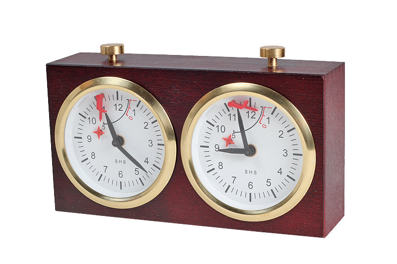 Pendule BHB en bois foncé de grande taille sans support - Pendule traditionnelle mécanique - Pendule BHB en bois foncé de grande taille sans support - Pendule traditionnelle mécanique
