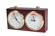 Pendule BHB en bois foncé de grande taille sans support - Pendule traditionnelle mécanique