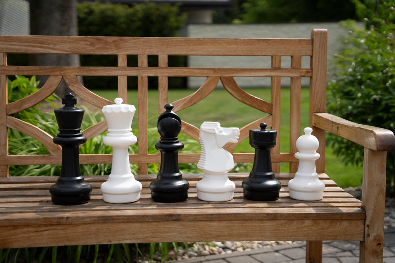 Jeu d'Echecs Géant Jardin et Exterieur: Pièces Echecs Géantes (roi 30cm)  + Echiquier Plastique (cases17mm) - Jeu d'Echecs Géant Jardin et Exterieur: Pièces Echecs Géantes (roi 30cm)  + Echiquier Plastique (cases17mm)